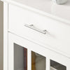 SoBuy FSB31-W Armoire de Rangement Buffet Commode Placard Meuble de Rangement Multi-rangements avec 1 Tiroir et 1 Porte Vitrée