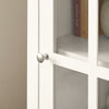 SoBuy FSB31-W Armoire de Rangement Buffet Commode Placard Meuble de Rangement Multi-rangements avec 1 Tiroir et 1 Porte Vitrée