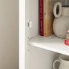 SoBuy FSB31-W Armoire de Rangement Buffet Commode Placard Meuble de Rangement Multi-rangements avec 1 Tiroir et 1 Porte Vitrée