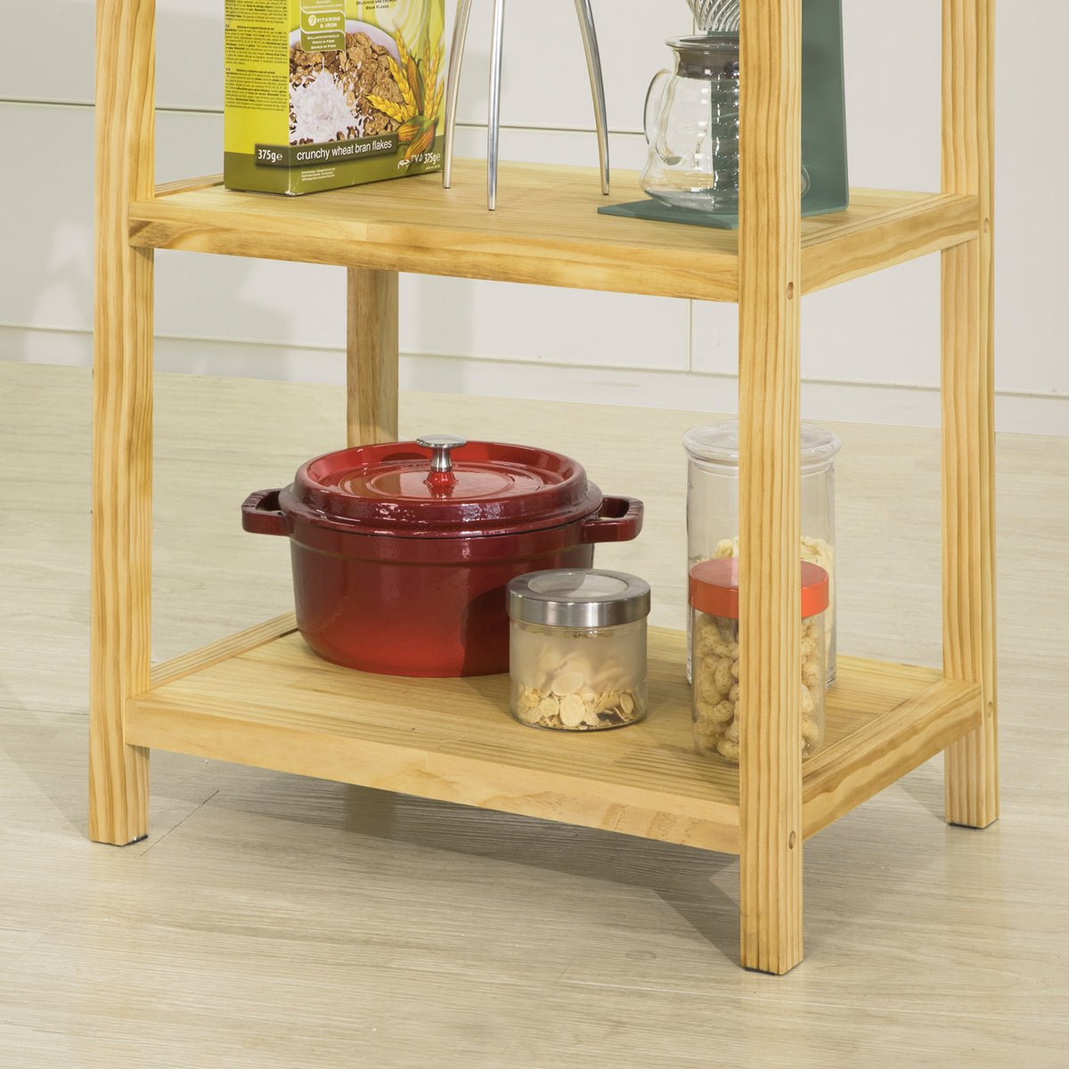 SoBuy FSB22-N Table Console en Bois Bout de Canapé Table d'Appoint avec 2 Étagères de Rangement