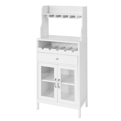 SoBuy FSB24-W Buffet Commode Armoire de Rangement avec Porte-Bouteilles