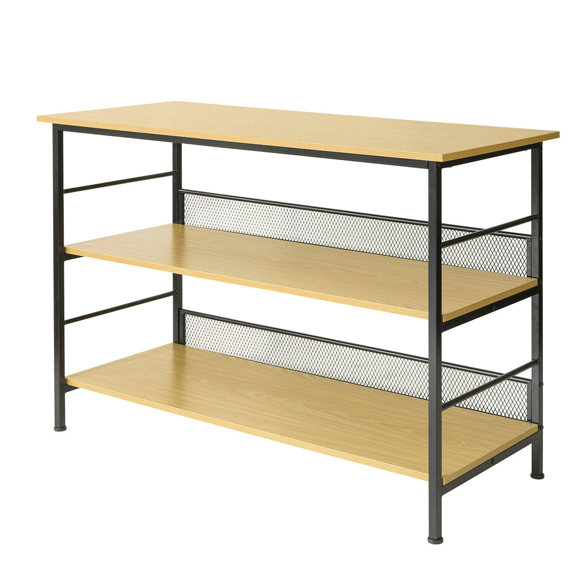 SoBuy FSB27-N Table de Cuisine Meuble de Rangement Cuisine Table Console Buffet avec 2 étagères de Rangement