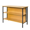 SoBuy FSB28-DN Table de Cuisine Table Haute de Bar Table Console Buffet avec 2 étagères de Rangement