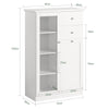 SoBuy FSB32-W Buffet Commode Armoire de Rangement Dressoir Bahut avec 2 Portes, 2 Tiroirs