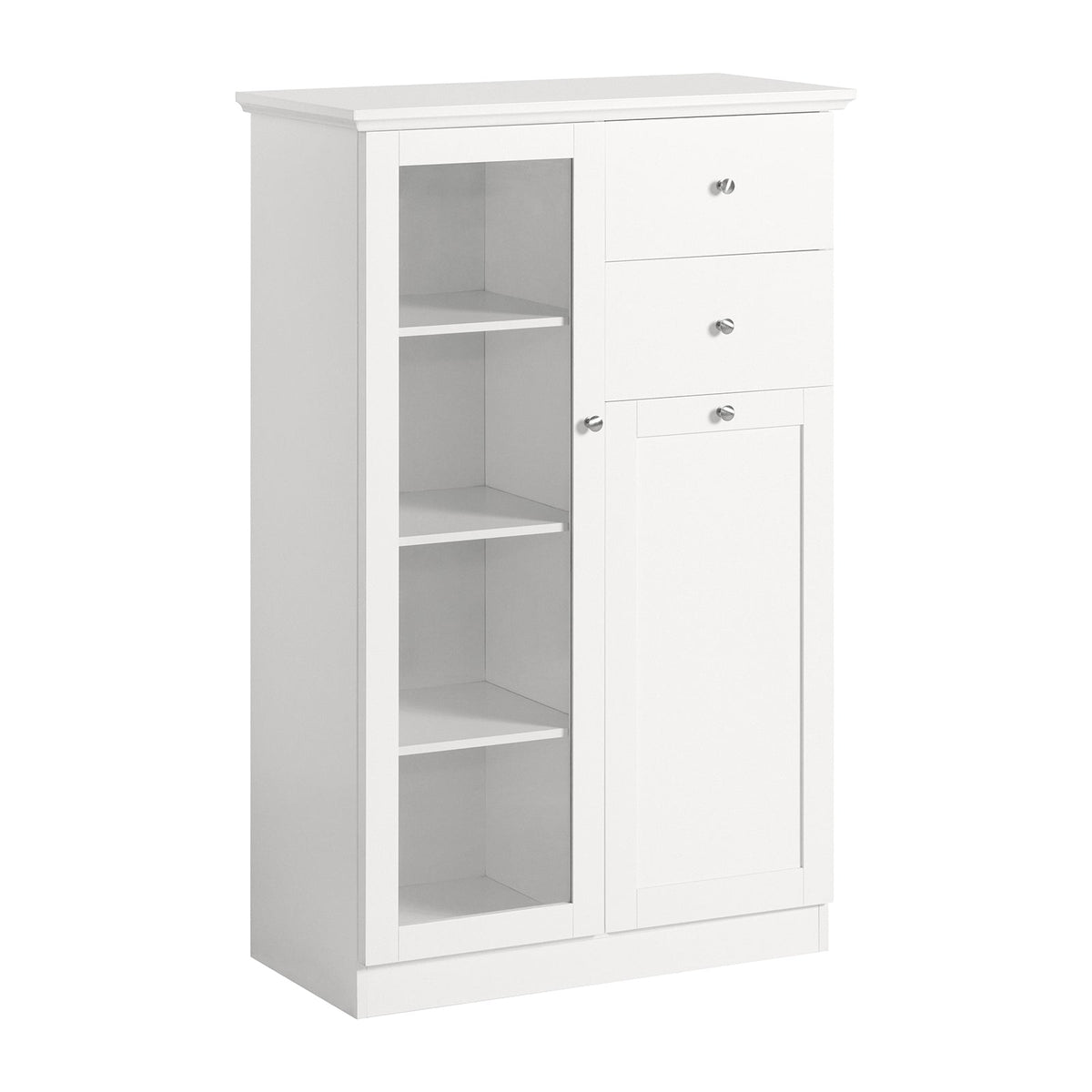 SoBuy FSB32-W Buffet Commode Armoire de Rangement Dressoir Bahut avec 2 Portes, 2 Tiroirs