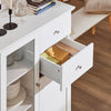 SoBuy FSB32-W Buffet Commode Armoire de Rangement Dressoir Bahut avec 2 Portes, 2 Tiroirs