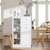 SoBuy FSB32-W Buffet Commode Armoire de Rangement Dressoir Bahut avec 2 Portes, 2 Tiroirs
