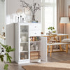 SoBuy FSB32-W Buffet Commode Armoire de Rangement Dressoir Bahut avec 2 Portes, 2 Tiroirs