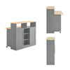 SoBuy FSB36-HG Buffet de Rangement Placard de Cuisine Ilot de Cuisine Armoire de Cuisine Multi-rangements