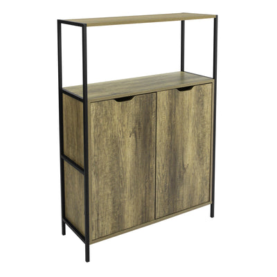 SoBuy FSB38-T Buffet Commode Meuble de Rangement Armoire avec Placard et Etagères