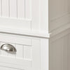 SoBuy FSB44-W Armoire de Cuisine, Buffet Placard avec 4 Portes, 1 tiroir et étagères réglables