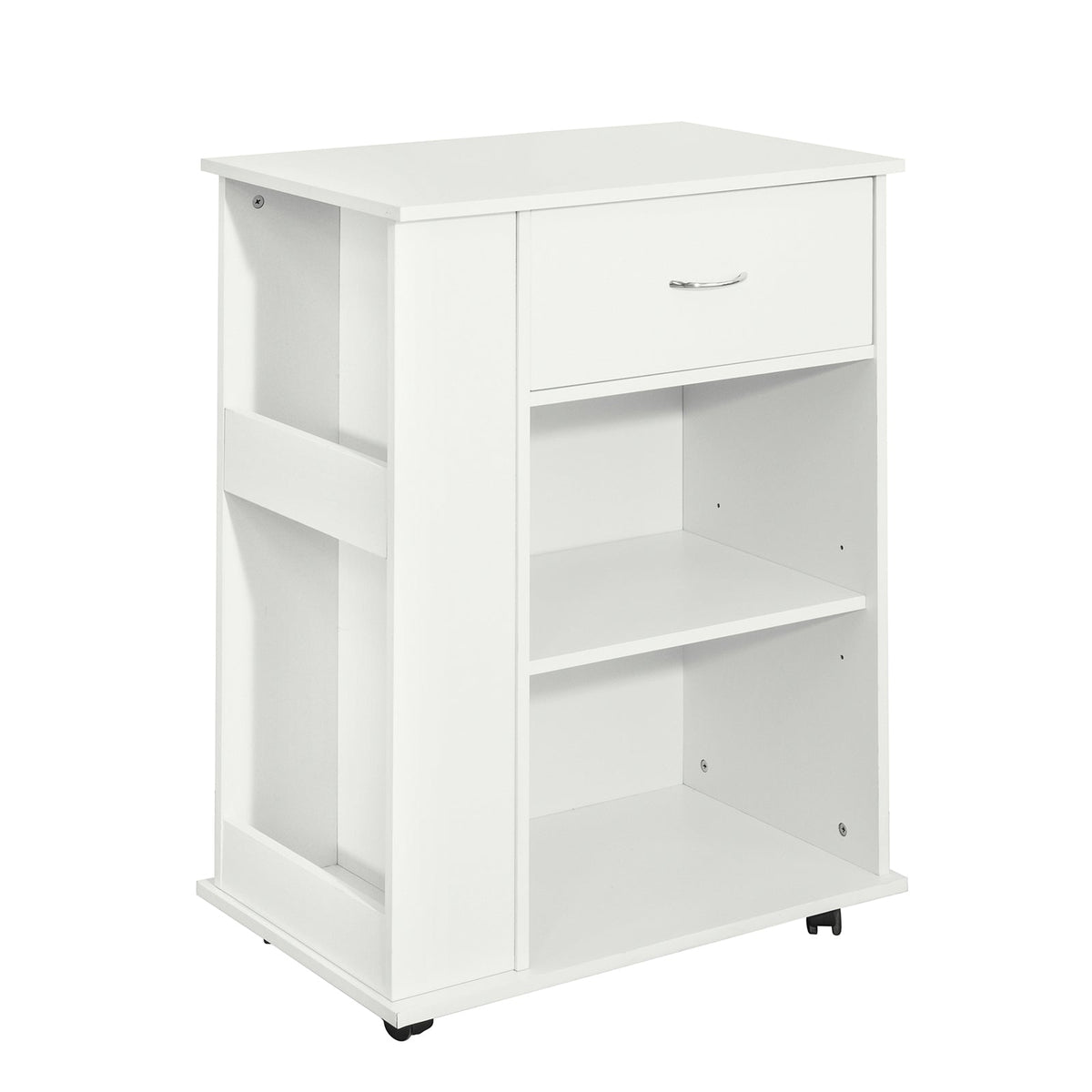 SoBuy FSB45-W Desserte Table d’Appoint Meuble de Rangement avec Tiroir et 4 Compartiments