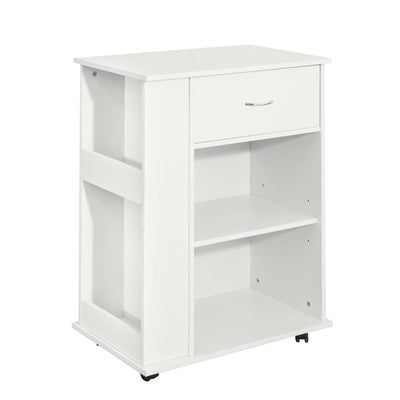 SoBuy FSB45-W Desserte Table d’Appoint Meuble de Rangement avec Tiroir et 4 Compartiments