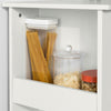 SoBuy FSB45-W Desserte Table d’Appoint Meuble de Rangement avec Tiroir et 4 Compartiments