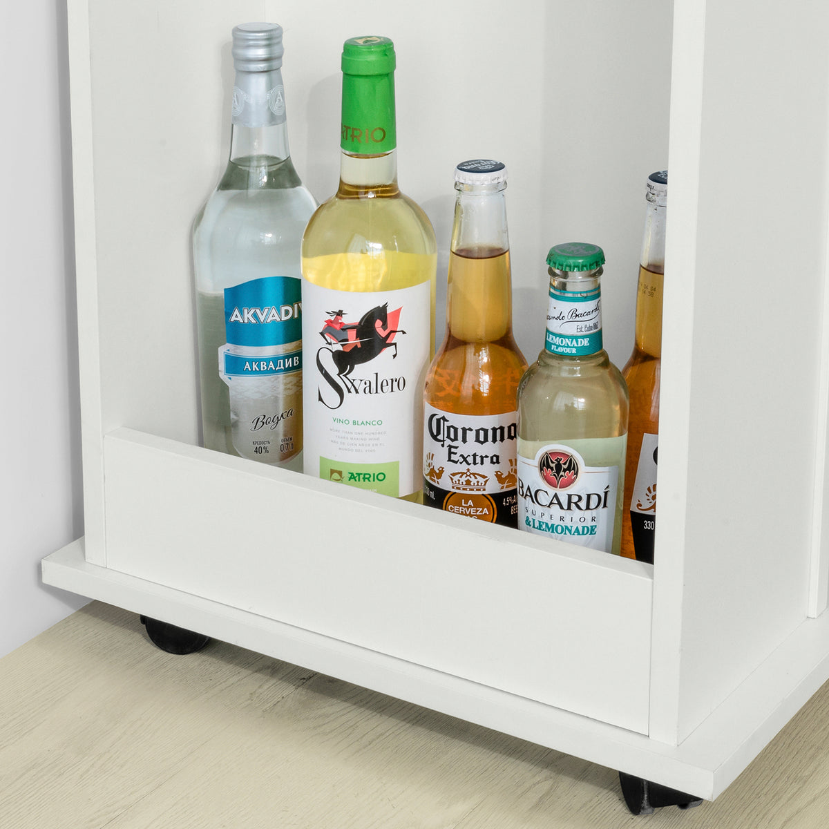 SoBuy FSB45-W Desserte Table d’Appoint Meuble de Rangement avec Tiroir et 4 Compartiments