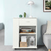 SoBuy FSB45-W Desserte Table d’Appoint Meuble de Rangement avec Tiroir et 4 Compartiments