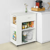 SoBuy FSB45-W Desserte Table d’Appoint Meuble de Rangement avec Tiroir et 4 Compartiments