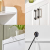 SoBuy FSB47-W Bufet, Mobilier de Depozitare, Comodă pentru Cuptor cu Microunde, Dulap pentru Cuptor cu Microunde, Dulap cu 2 Uși, 1 Compartiment Deschis cu Orificiu pentru Cabluri, 60x40x120cm, Alb