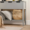 SoBuy FSB51-HG Table Console, Table d’Entrée, Bout de Canapé avec 3 tiroirs et 1 étagère