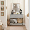 SoBuy FSB51-HG Table Console, Table d’Entrée, Bout de Canapé avec 3 tiroirs et 1 étagère