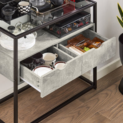 SoBuy FSB54-HG Table Console, Table d’Entrée, Meuble d’Entrée, Bout de Canapé, Table Décorative