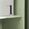 SoBuy Credenza cu ușă glisantă în sticlă, sertare, dulap de bucătărie, cizmă de intrare, verde, 70x33x90cm FSB61-GR
