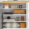 SoBuy FSB69-W Buffet Armoire Multi-Rangement Meuble de Rangement sur Pieds avec 2 Portes 3 Tiroirs