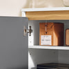 SoBuy FSB69-W Buffet Armoire Multi-Rangement Meuble de Rangement sur Pieds avec 2 Portes 3 Tiroirs