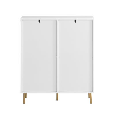 SoBuy FSB70-W Buffet Placard Armoire Multi-rangements Double Portes sur Pied