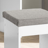 SoBuy FSR107-W Dulap de Pantofi cu Taburet, 1 Ușă și 3 Sertare Rabataile, Mobilier de Intrare – 95x30x121 cm, Alb