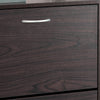 SoBuy FSR110-BR Dulap de Pantofi cu 3 Uși Rabatabile, Organizator pentru Hol Intrare – 60x24x115 cm, Maro