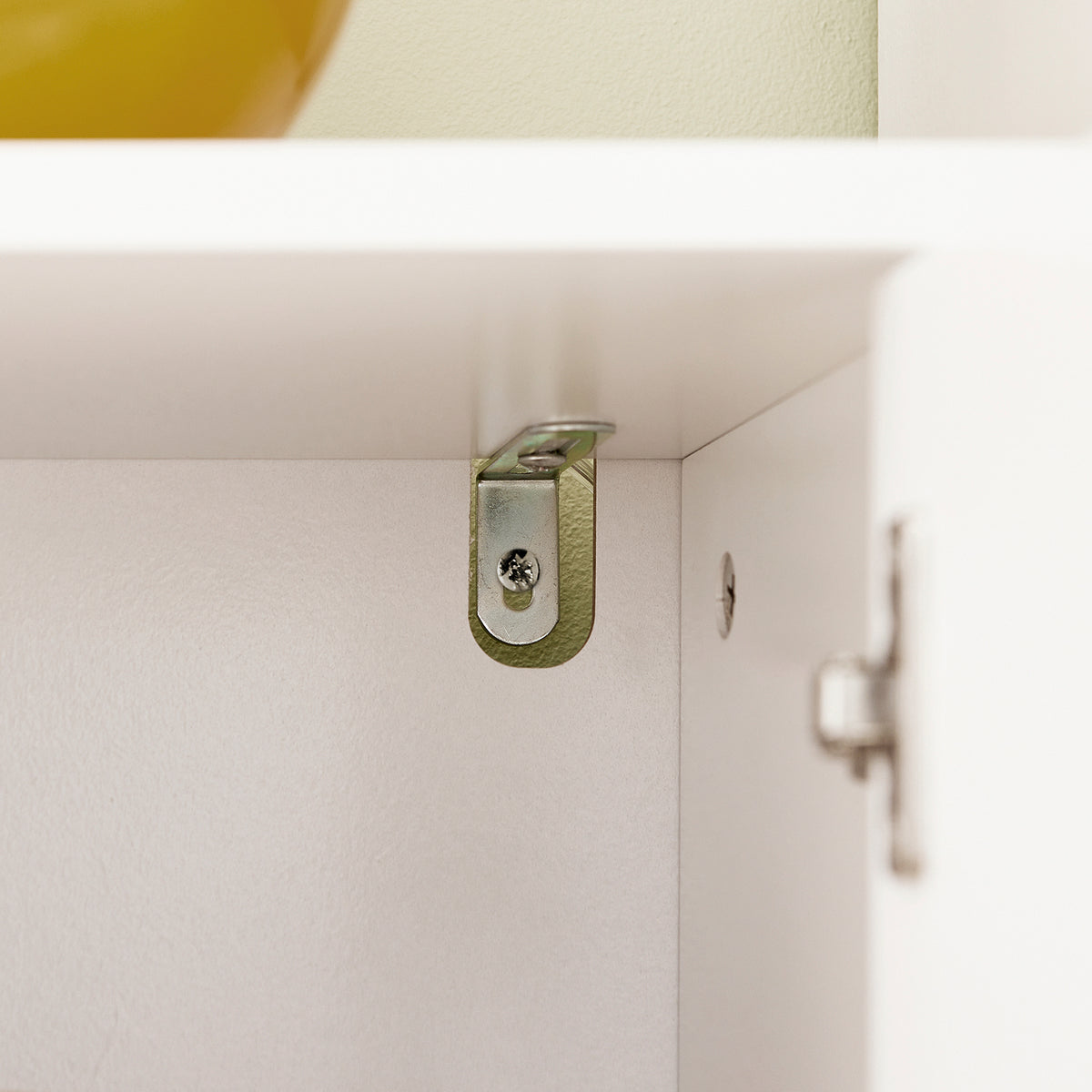 SoBuy FSR111-W Armoire à Chaussures 2 Abattants, 2 Compartiments Ouverts et 1 Porte pour Entrée Couloir, Blanc