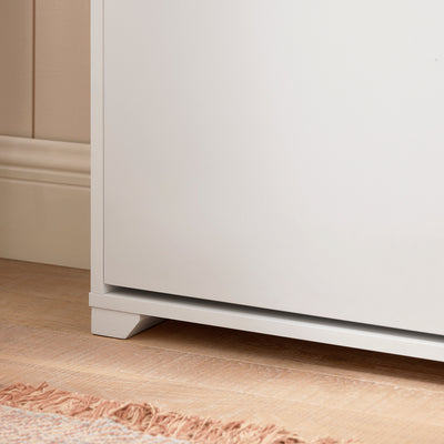 SoBuy FSR119-W Banc de Pantofi cu Pernă Căptușită, 1 Rabat și 2 Compartimente Deschise pentru Intrare – 90x24x46 cm, Alb