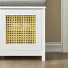 SoBuy FSR126-W Banc pentru Pantofi cu Pernă Căptușită și Spațiu de Depozitare pentru Hol Intrare – 81x36x46 cm, Alb