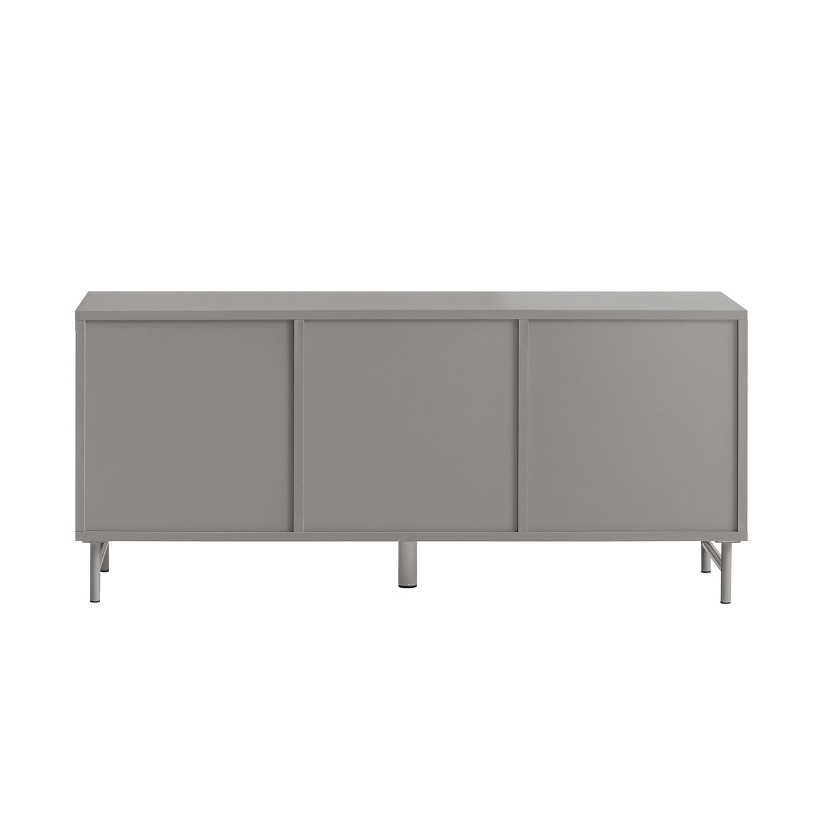 SoBuy FSR130-HG Banc à chaussures, Meuble Bas d'Entrée, Meuble TV, avec 3 Portes et Étagères Réglables