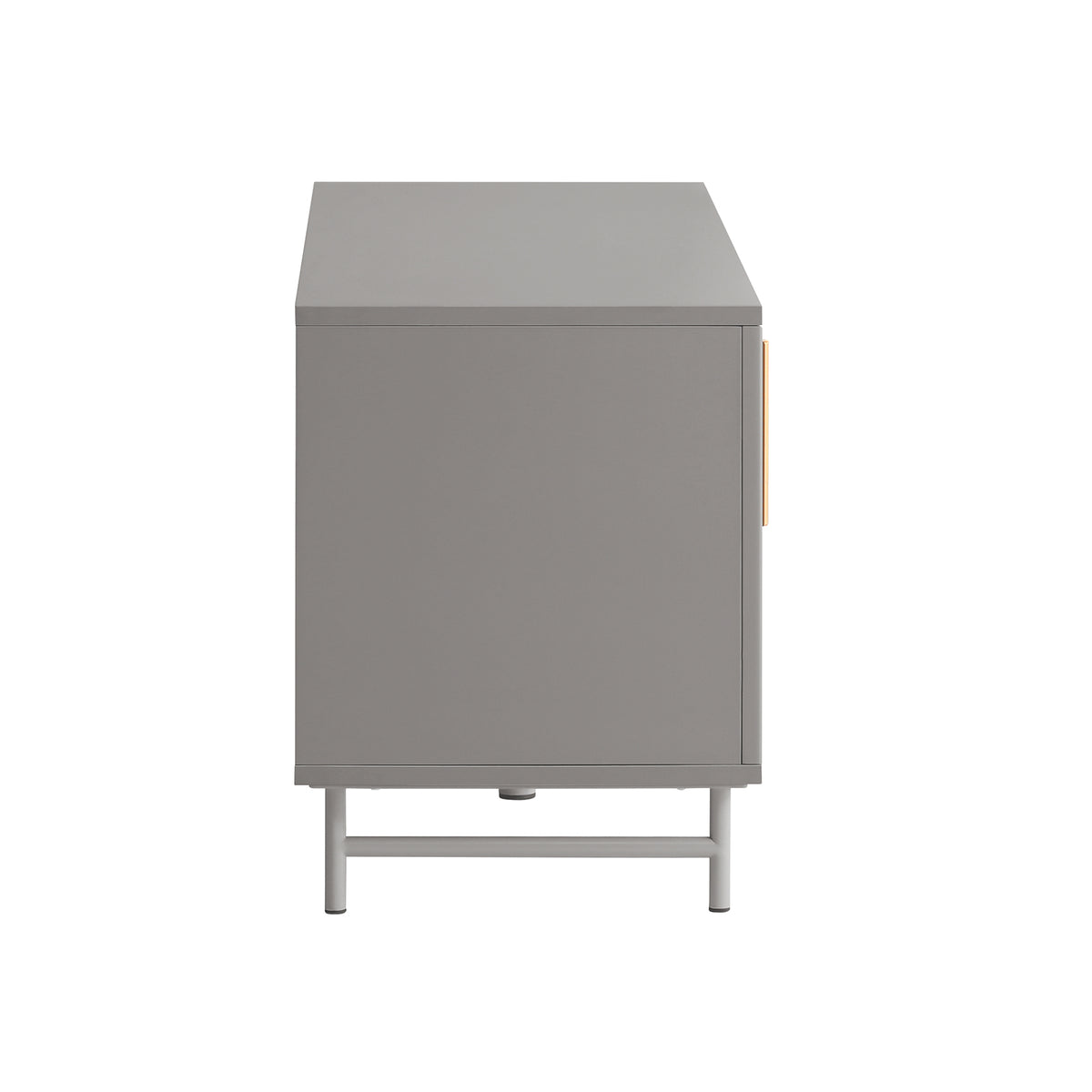 SoBuy FSR130-HG Banc à chaussures, Meuble Bas d'Entrée, Meuble TV, avec 3 Portes et Étagères Réglables