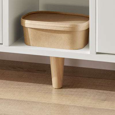 SoBuy FSR132-W Banc pentru Pantofi cu Pernă din PU, 2 Compartimente Rabatabile și 2 Compartimente Deschise, pe Picioare Aurii pentru Hol – 110x26x52 cm, Alb