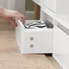 SoBuy FSR134-W Banc pentru Pantofi Modular cu Dulap pe Picioare, Mobilier pentru Hol – 124x24x126 cm, Alb