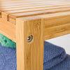 SoBuy FSR14-L-N Raft de baie 100% bambus natural, Organizator pentru încălțăminte/baie