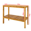 SoBuy FSR14-N Etajeră de baie 100% bambus natural, Raft depozitare încălțăminte / baie