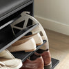SoBuy Pantofi pentru pantofi raft cu scaun negru FSR16-SCH