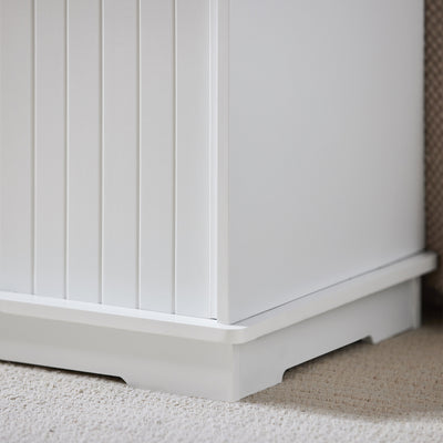 SoBuy FSR30-W Banc pentru Pantofi cu Pernă Căptușită și 3 Compartimente de Depozitare pentru Hol – 100x36x46 cm, Alb
