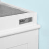 SoBuy FSR36-K-W Banc pentru Pantofi cu Pernă Căptușită și Spațiu de Depozitare, Mobilier de Intrare Compact – 71x35x43 cm, Alb