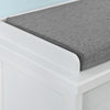SoBuy FSR41-W Banc de Pantofi cu Pernă Căptușită și Spațiu de Depozitare pentru Hol/Antreu – 105x34x44 cm, Alb