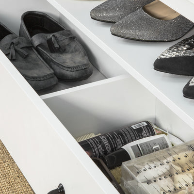 SoBuy FSR48-W Banc de depozitare Pantofar Mobilier de intrare Dulap pentru pantofi