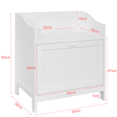 SoBuy FSR51-W Pantofar Banc de Depozitare Mobilier Hol Comodă Pantofi