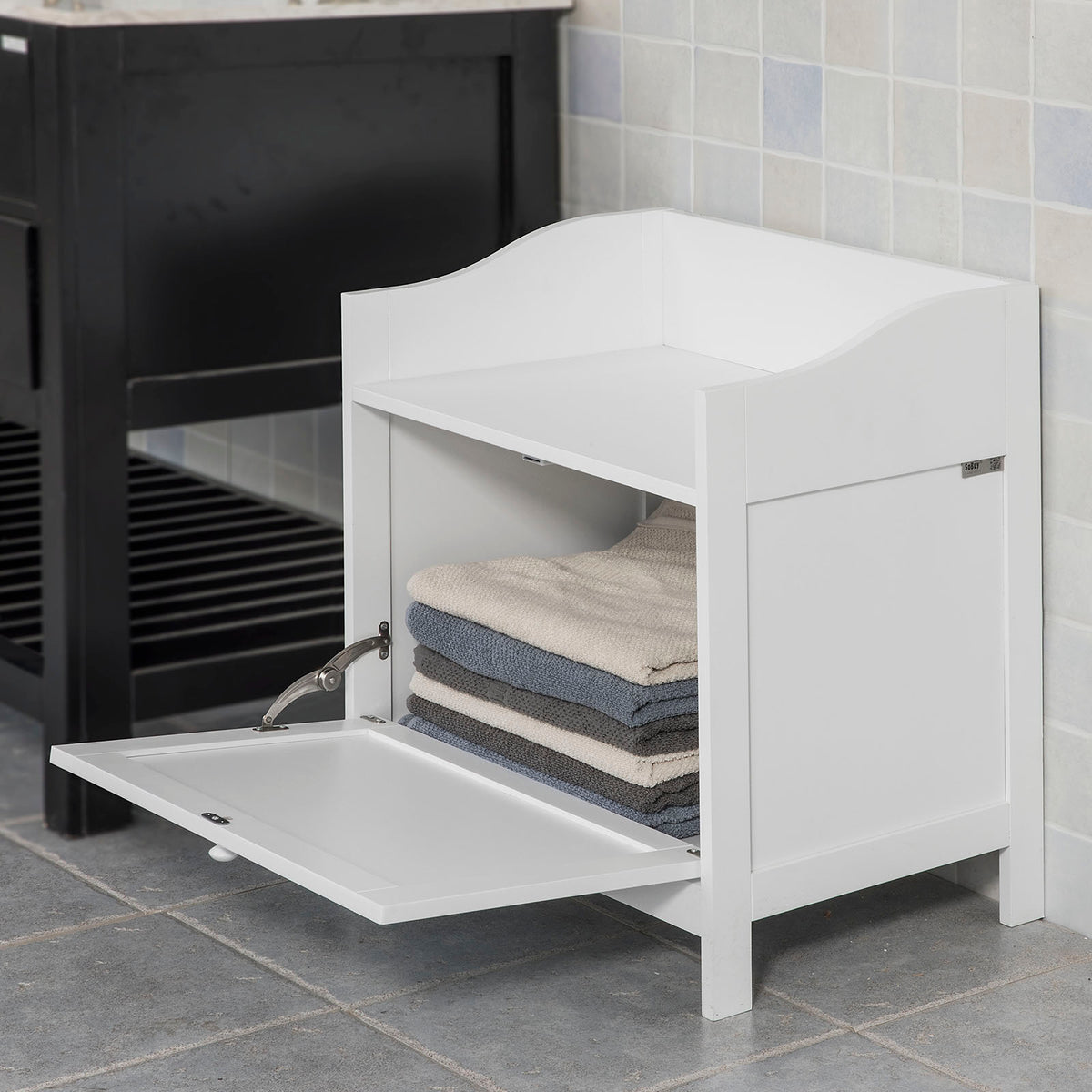 SoBuy FSR51-W Pantofar Banc de Depozitare Mobilier Hol Comodă Pantofi
