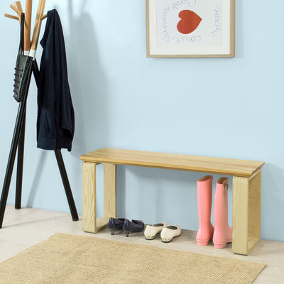 SoBuy FSR53-N Banc Banquette en Bois Massif de Haute Qualité