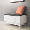 SoBuy FSR56-W Banc pentru Pantofi cu Pernă Căptușită și 3 Sertare pentru Hol Intrare – 100x40x49 cm, Alb