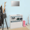 SoBuy FSR61-W Set Mobilier Hol Oglindă de Perete și Comodă Dulap Pantofi